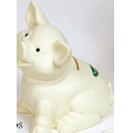 Ceramic Look Vinyl Sitting Pig Bank